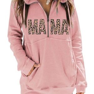 Mama leopard print sweatshirt